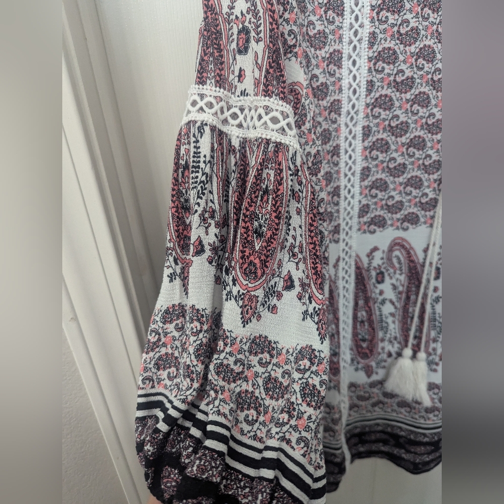 Bohemian Paisley Print 3X Top - Picture 6 of 7